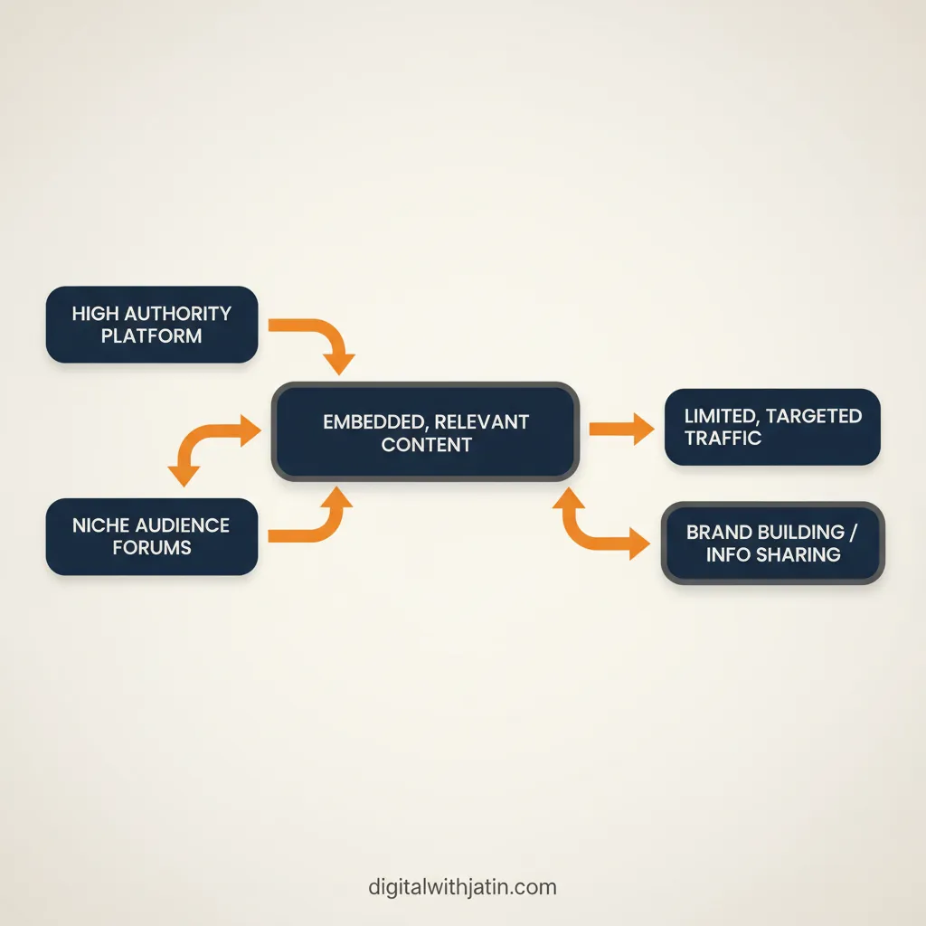 Diagram illustrating where parasite seo still has limited legitimate use for parasite ai seo